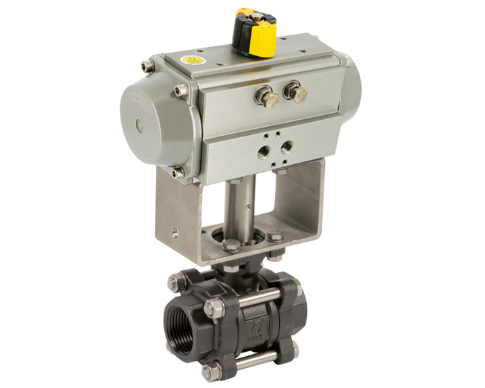 CA. STEEL BALL V. 738XS BW DN15 + RE51 PNEU. ACT. Double acting / DP=10bar max